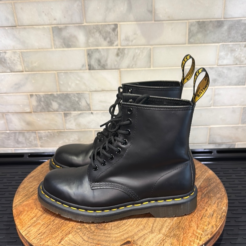 Dr. Martens 1460 Black Leather Lace-Up Boots
